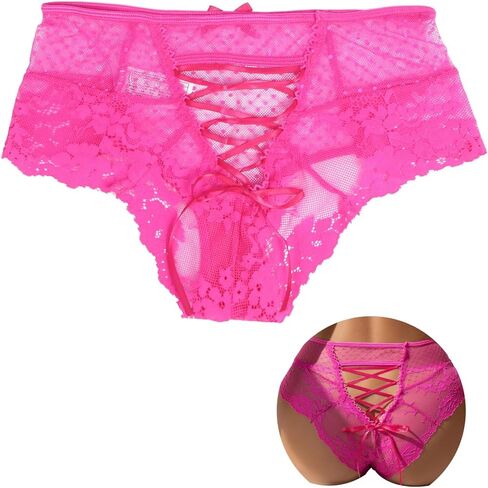 Ohyeahlady المرأة صفيق مثير سراويل حجم كبير الكلسون موجز كريسس الصليب بيكيني الجوف خارج الملابس الداخلية لطيف سراويل رفيعة in Kuwait