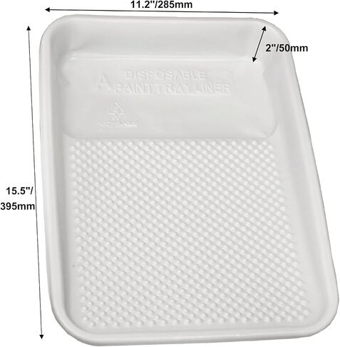 Great Andrew 9-Inch Paint Tray Liner, 21 PCS Plastic Paint Roller Tray Liner Set, Disposable Paint Pan Liners for Painting House, Walls, Floors, Home Improvement DIY Projects in Kuwait