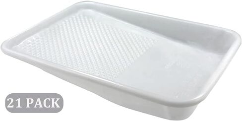 Great Andrew 9-Inch Paint Tray Liner, 21 PCS Plastic Paint Roller Tray Liner Set, Disposable Paint Pan Liners for Painting House, Walls, Floors, Home Improvement DIY Projects in Kuwait