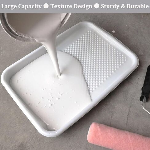 Great Andrew 9-Inch Paint Tray Liner, 21 PCS Plastic Paint Roller Tray Liner Set, Disposable Paint Pan Liners for Painting House, Walls, Floors, Home Improvement DIY Projects in Kuwait