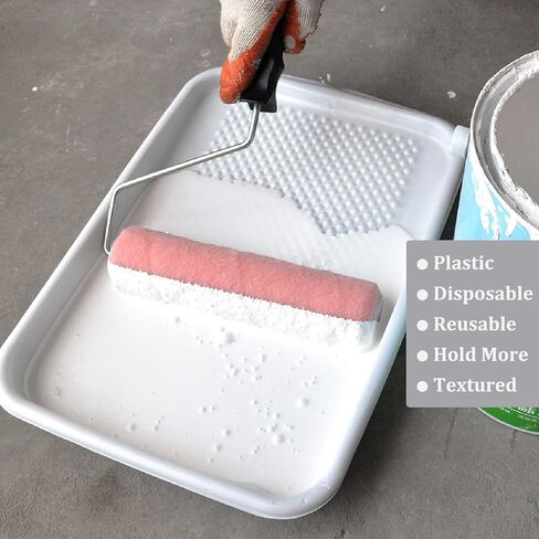 Great Andrew 9-Inch Paint Tray Liner, 21 PCS Plastic Paint Roller Tray Liner Set, Disposable Paint Pan Liners for Painting House, Walls, Floors, Home Improvement DIY Projects in Kuwait