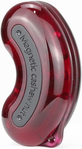 Magnetic Fidget Slider Toy, Cashew Nuts Design, 3-Layer Structure, Aviation Grade PC, 1.9 x 1 x 0.75 inches (Dark Red) in Saudi Arabia