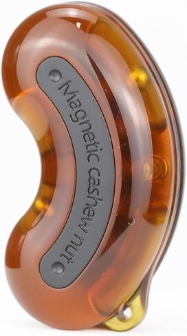 Magnetic Fidget Slider Toy, Cashew Nuts Design, 3-Layer Structure, Aviation Grade PC, 1.9 x 1 x 0.75 inches (Dark Red) in Saudi Arabia