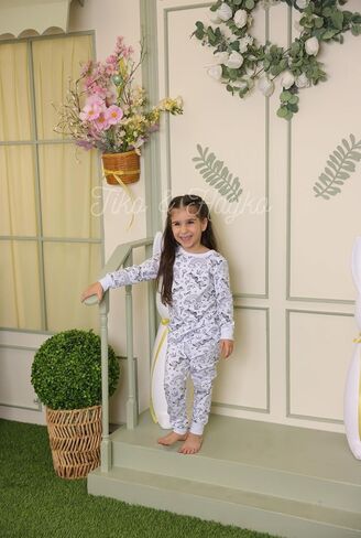 Tiko & Hayko HAND PAINTED HOMEWEAR SET/COLORING PAJAMAS SET FOR BOY AND GIRL in Saudi Arabia