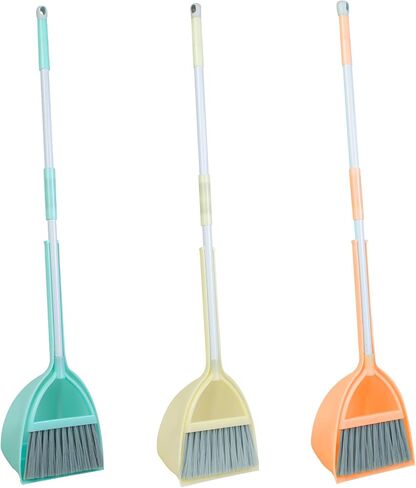 Mini Broom with Dustpan for Kids,Little Housekeeping Helper Set (Light Blue) in Kuwait