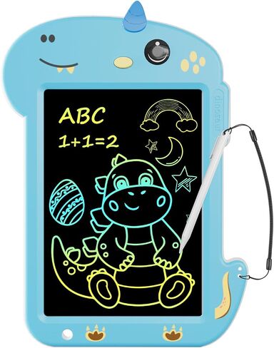 LCD كتابة الكمبيوتر اللوحي ، [جديد] لوحة رسومات الشعار المبتكرة ملونة رسم لوحي للأطفال 8.8 بوصة ، وسطوع عالية وحماية للعين ، والتعلم الهدايا والتعليم لعبة 3 4 5 6 سنوات الأولاد والبنات - الأزرق in Kuwait