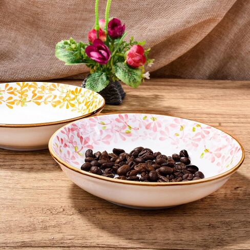 2-Pack Ceramic Pet Bowls, 5.62 Inch Non-Slip Dog & Cat Food Dishes, Microwave Safe Pet Bowls with Anti-Tip Design for Small to Medium Pets in Saudi Arabia