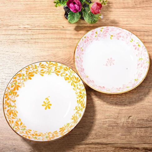 2-Pack Ceramic Pet Bowls, 5.62 Inch Non-Slip Dog & Cat Food Dishes, Microwave Safe Pet Bowls with Anti-Tip Design for Small to Medium Pets in Saudi Arabia