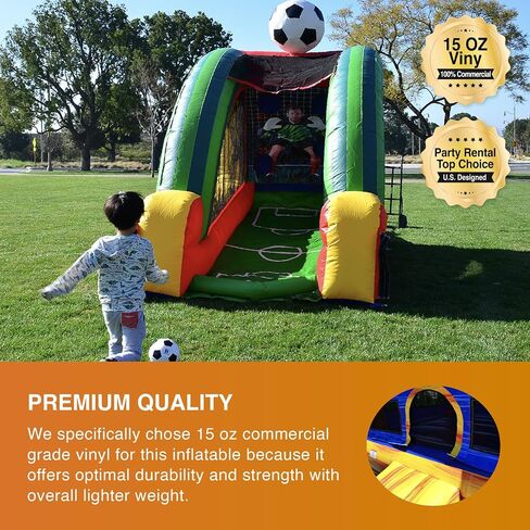 JumpOrange Inflatable Basketball Game (with Blower and Foam Basketballs), Kids and Adults, Commercial Grade, Rental Game, Hoop Shot Target, Toss Game, Outdoor Indoor, Blow Up, 15oz PVC Vinyl, <90 LBS in Saudi Arabia