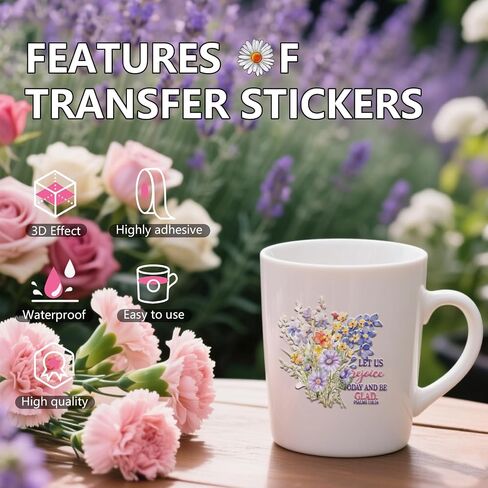 Bible Verse UV DTF Stickers - 20 Sheets Grown in Grace Christian Motivational Quotes Uvdtf Cup Wraps for 16 oz Glass Coffee Mug, Cross Flowers Butterfly Transfer Sticker Decals DIY Water Bottle Decor in Saudi Arabia