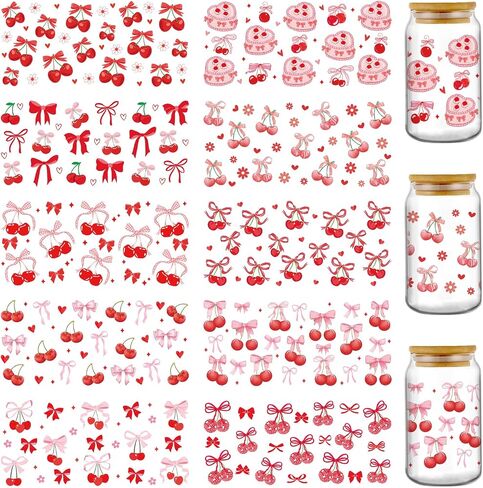 Bible Verse UV DTF Stickers - 20 Sheets Grown in Grace Christian Motivational Quotes Uvdtf Cup Wraps for 16 oz Glass Coffee Mug, Cross Flowers Butterfly Transfer Sticker Decals DIY Water Bottle Decor in Saudi Arabia