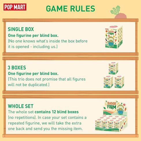 POP MART DUCKOO Farm Blind Box Figures, Random Design Box Toys for Modern Home Decor, Collectible Toy Set for Desk Accessories 1PC in Saudi Arabia