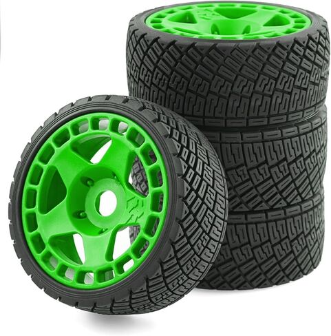 1/8 1/7 RC على إطارات الطرق وعجلات سباق التجمع البلاستيكية الصلبة 17 مم إطارات TERING TERS OD 3.94 '' FOR 1: 8 1: 7 Street Drift Car Arrma Losi Kyosho GT2 W10 Tamiya HPI WR8 Hsp 4pcs (White) in Kuwait