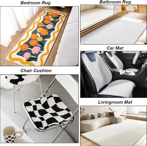 GORGECRAFT 59x39 Inch Large Antislip Tufting Cloth Backing Fabric 2mm Thick Primary Non Slip Pad with Plum Blossom Pattern Felt Fabric for Carpets Rug Tufting Gun Cushion Punch Needle in Saudi Arabia