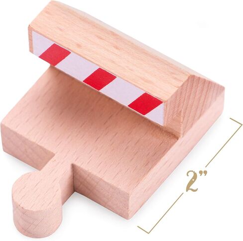 Conductor Carl Wood Train Track Expansion Packs| Compatible with Most Train Tracks| Brick Bridge -1 Count (Pack of 2) in Saudi Arabia