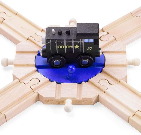 Conductor Carl Wood Train Track Expansion Packs| Compatible with Most Train Tracks| Brick Bridge -1 Count (Pack of 2) in Saudi Arabia