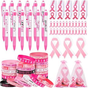 Aodaer 144 Pieces Mental Health Awareness Accessories Set of 24 Green Ribbon Charity Giveaways Favor Pack Include Silicone Bracelets Green Ribbon Pins Pens Button Badge Stickers Organza Bags
