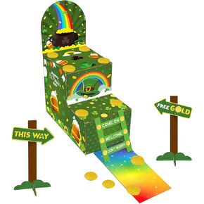 St Patricks Day Decorations Double Staircase Leprechaun Trap Kit,Kids DIY to Catch a Leprechaun Trap Craft St Patricks Day Party Supplies Toys for Kids