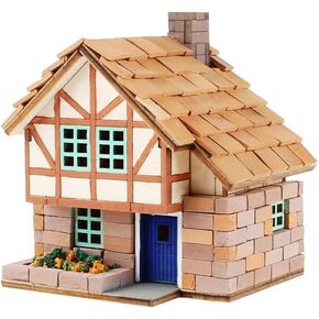 Hobby Wooden Model Kits Mini Brick Wooden House II - مجموعة تجميع DIY للعقول الإبداعية