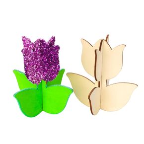 Colorations® تزيين الزنبق الخشبي الخاص بك ، مجموعة من 12 ، فريدة من نوعها وتخصيص كل تصميم ، حرفة الأطفال ، على استعداد لتزيين الحرف اليدوية ، التخصيص ، dyo ، DIY ، حرفة الأطفال ، حرفية للأطفال