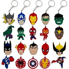 20pcs سلسلة مفاتيح السلسلة الرئيسية goodie bag stuffer عيد الميلاد هدية Hero Hero Hold