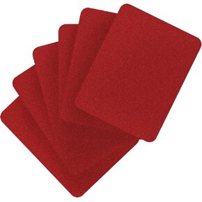12 pcs الحديد على البقع ، بقع إصلاح النسيج ، حجم 4.9 "× 3.7" (12.5 × 9.5 سم) ، dacron jujube الأحمر ، الغراء القوي ، تزيين الإصلاح للملابس الدنيم جان هول ميكور وديكور