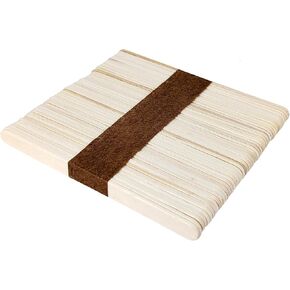 50 Pcs 4.5-inch Popsicle, Icicle Creamy Sticks, Popsicle Sticks for Activity, DIY Wood Activity, Paint Stirrer, Hair Removal and Waxing Supplies (50)