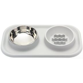 Collapsible Slow Food Dog Bowl, Double Sided Pet Licking Tray, Suitable for Dry Food, Wet Food and Raw Food, Slows Down Pet Eating, Prevents Overfeeding, Suitable for Small, Medium and Large Dogs.