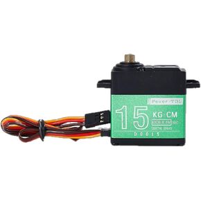 35 كجم RC Servo Motor Steering Servo Metal Gear مقاومة للماء مع 25T Servo Horn for RC Car Truck Poat Model Parts ، زاوية التحكم 180 درجة (Green-35kg)