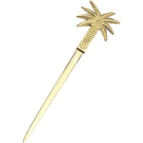 Treasure Gurus New Coconut or Date Palm Tree Letter Opener Envelope Knife Office Desk Accessory