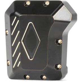TRX4 Brass Diff Cover 2PCS Front and Rear Axle Diff Cover TRX4 Portal Axle Housing for 1/10 RC Crawler TRX6 TRX4 Upgrade Parts (1pc)