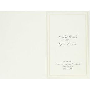 أوراق كبيرة! نشرة Triple Pearl المنقوس العاجية الحدودية ، 5.5 "× 8.5" ، 50 Count (20104063)