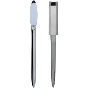 Set of 2 Vintage Easyglide Letter Openers in Polished Finish (Silver and Gold)