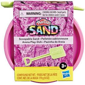 Play-Doh Scoopable Sand - 6oz Can Plus Mini Shovel (Magenta)