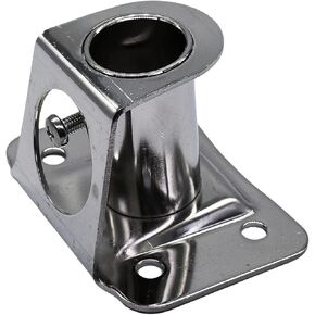 MARINE CITY Stainless Steel Stanchion Socket Bases 90° Deck Mounts for 1-Inch (25mm) Pipes – Ideal for Yachts, Marines & Boats