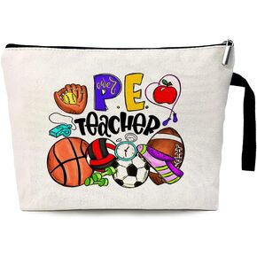 Zhantuone PE Bag Funny Commetic Bag ، لسفر حقيبة تركيبات التخزين في مرحى المسحّة ، هدايا التقدير لمعلم التربية البدنية ، هدايا التقاعد في التربية البدنية