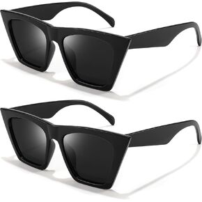 FEISEDY Vintage Square Cat Eye Sunglasses Women Trendy Cateye Sunglasses B2473