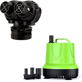 FREESEA Aquarium Wave Maker With Submersible Water Pump 660GPH 40W Fountain Pump