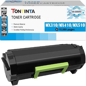 60F1H00 601H Compatible Toner Cartridge High Capacity 10000 Pages for Lexmark Printer MX310 MX310dn MX410 MX410de MX510 MX510de MX511dte MX511dhe MX511de MX610dw MX611de MX611dhe MX611dte MX611dfe