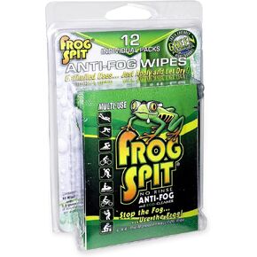 12 Individual Pre-Moistened Anti-Fog Wipes