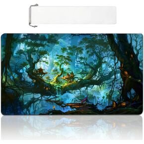 غابات الغابات الغريبة الكثيفة غير السميكة غير المنقولة المطاطية 24 "× 14" MTG و TCG CALLANDER CALLANDER GAMAT