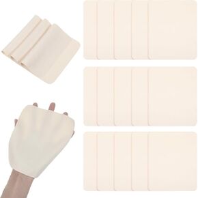 Mabor 15 PCS Chamois Cloth ، الفنان Chamois Leather ، مسبقًا من القماش المقطوع من الجلد الناعم ، أدوات الفخار الخزفية والوازم أدوات تقليص السيراميك