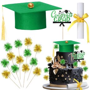 CTOSREE 16 PCS CAKE CAKE KIT شملت CAPTING SUPPIES Supplies CAPTION TASSEL مع TASSEL GRAVERS TOPPERS CAK