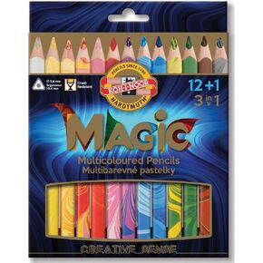 Koh-I-Noor Magic Jumbo Triangular Coloured Pencil (Pack of 13)