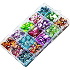 المجوهرات الأحجار الكريمة ذاتية اللصق ذاتية Dissona للأطفال الحرف اليدوية Colorful10 أشكال DIY الحجم: من 10 مم إلى 20 مم مع ملصقات الغراء في ظهرها مسطحة لمشاريع الفنون والحرف (400) اللون بشكل عشوائي