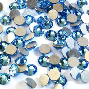 Aquamarine (202) Lake Blue Swarovski New 2088 Xirius Rose 20ss 5mm Flatback No-Hotfix Rhinestons SS20 144 PCS (1 Gross)