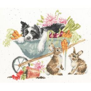 Bothy Threads - Sleeping On The Job Counted Cross Stitch Kit, White, XHD134