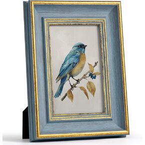 Sapowerntus 8x10 Picture Frame, Vintage Green Gold Photo Frames Antique Wall Hanging Tabletop Display Retro Home Decor, Photo Gifts for Women Mom Grilfriend Daughter