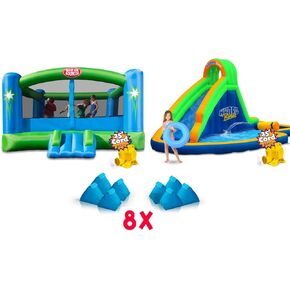 Big Ol Bouncer + Hydro Rush Water Park + أكياس رملية + موائل