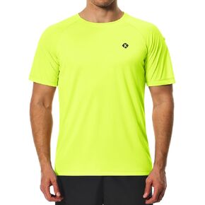 Men's Swim Shirts Quick Dry Rash Guard UPF 50+ Sun Protection Fishing Beach Water Shirts Short Sleeve